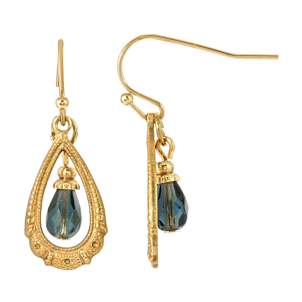 1928 jewelry elegancia antigua teardrop crystal dangle earrings
