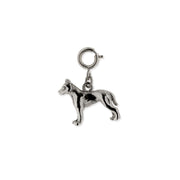 Pewter American Terrier Dog Charm Silver