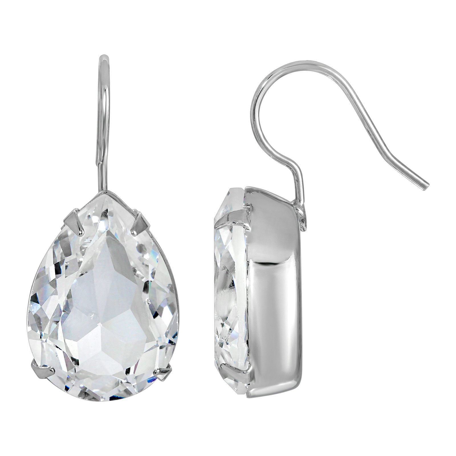 1928 Jewelry Classic Austrian Crystal Teardrop Earrings