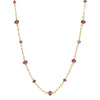 1928 Jewelry Purple Beaded Chain Necklace 16