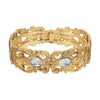 1928 Jewelry Vienna Clear European Crystal Hinge Bracelet