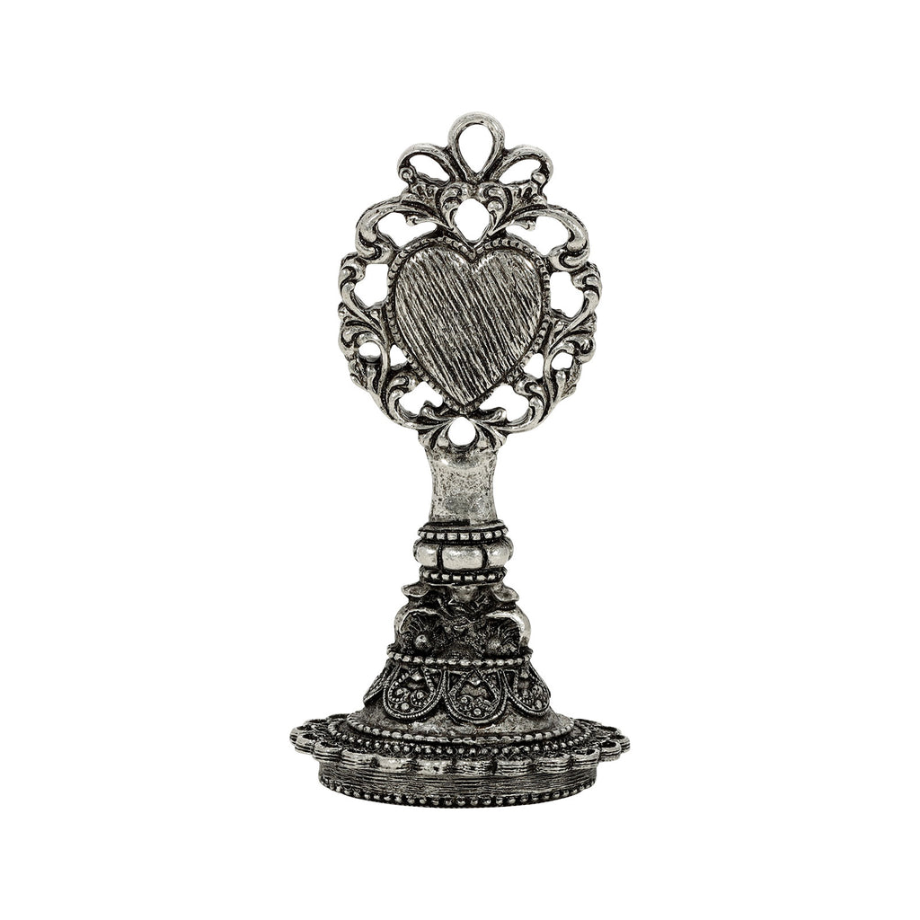 Antiqued Pewter Heart Handle Wax Stamp