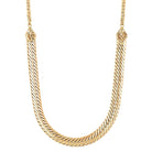 1928 Jewelry Gold Fancy & Swaged Chain Necklace 16" + 3" Extender