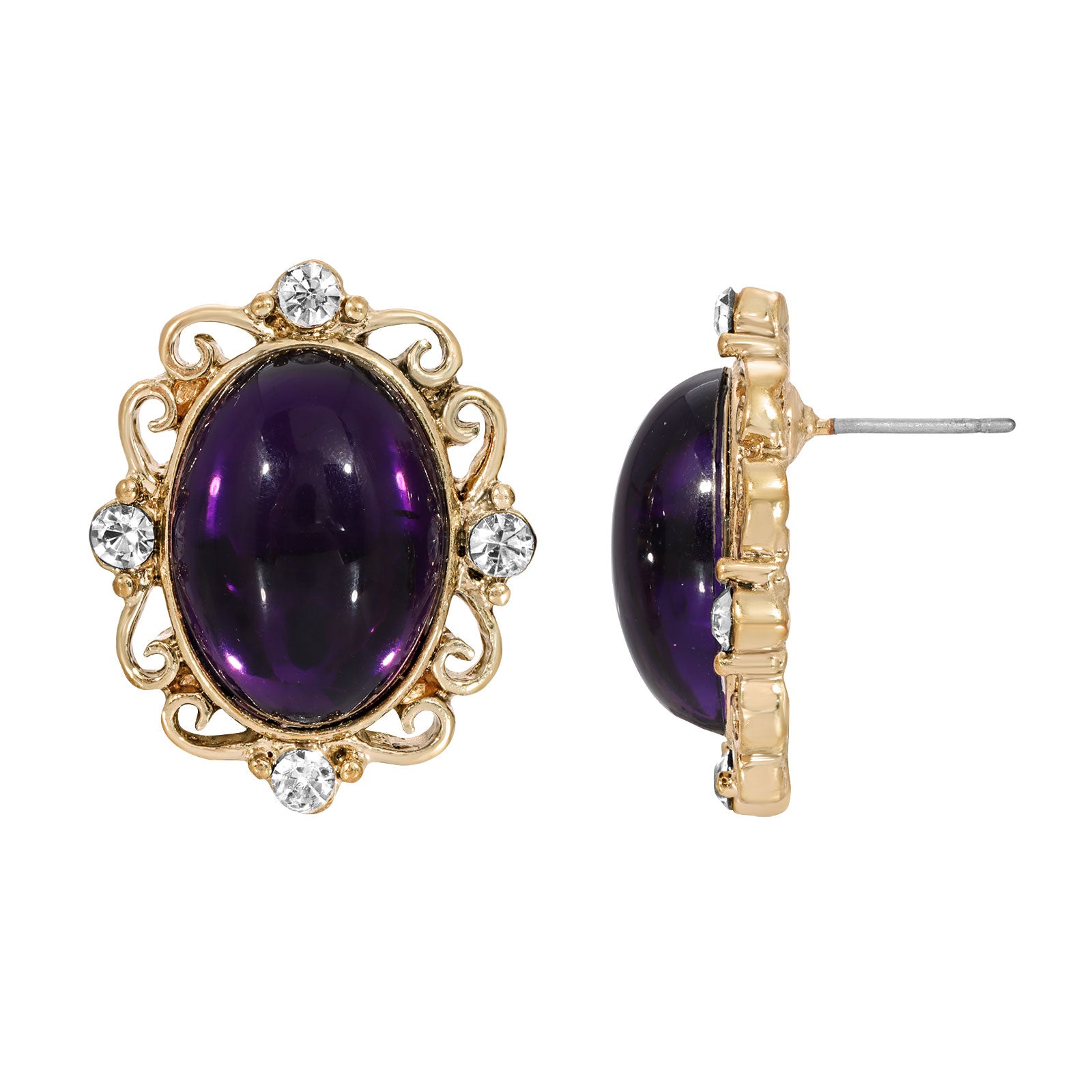 Purple Stone Drop Earrings In Sterling Silver | Silver Jewelry | Fine  Jewelry and Diamonds | Jewelry