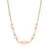 1928 Jewelry Rosabella Raspberry & Champagne Faux Pearl Necklace 16