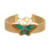 1928 Jewelry Metamorphic Butterfly Weave Chain Bracelet, 7.25