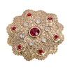 1928 Jewelry Imperial Flower Crystal Brooch