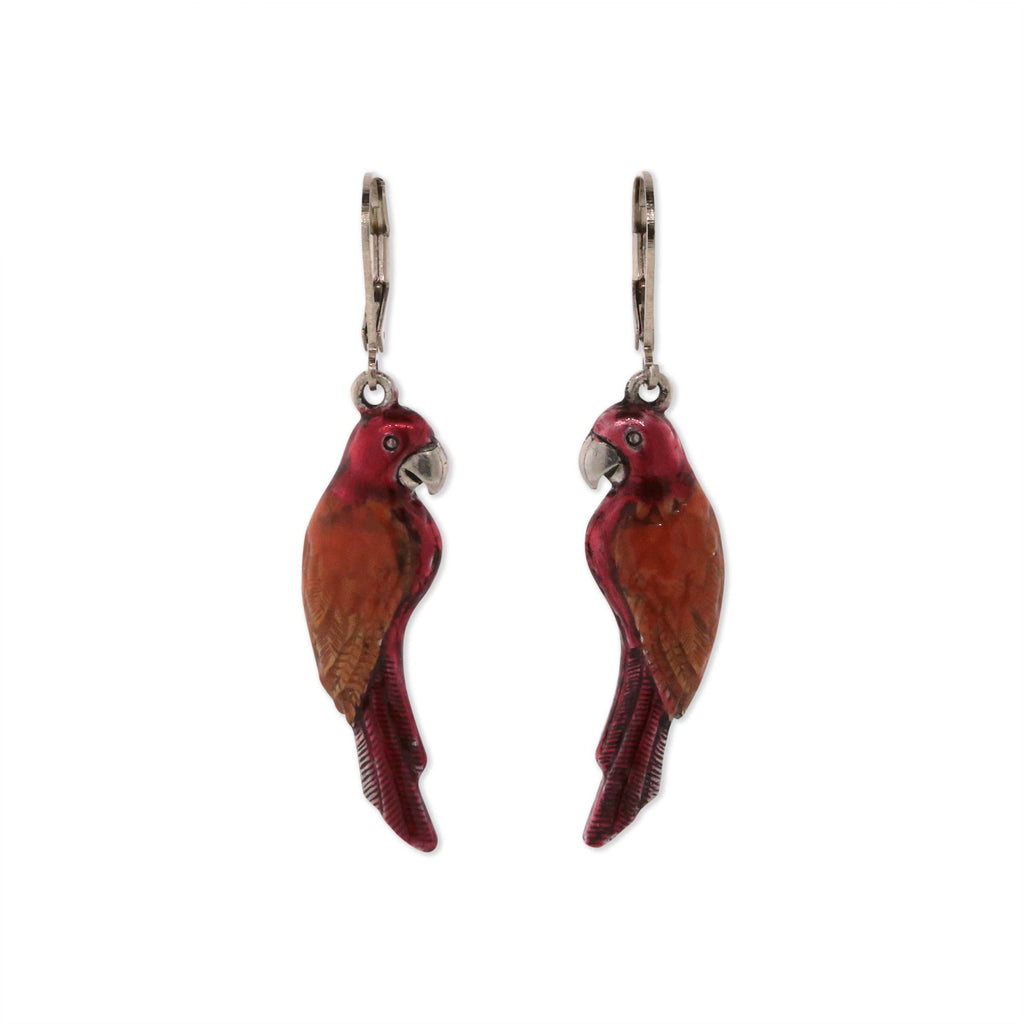Neotropic Exotic Parrot Drop Earrings