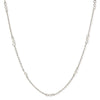 1928 Jewelry White Faux Pearl Cable Chain Necklace 16