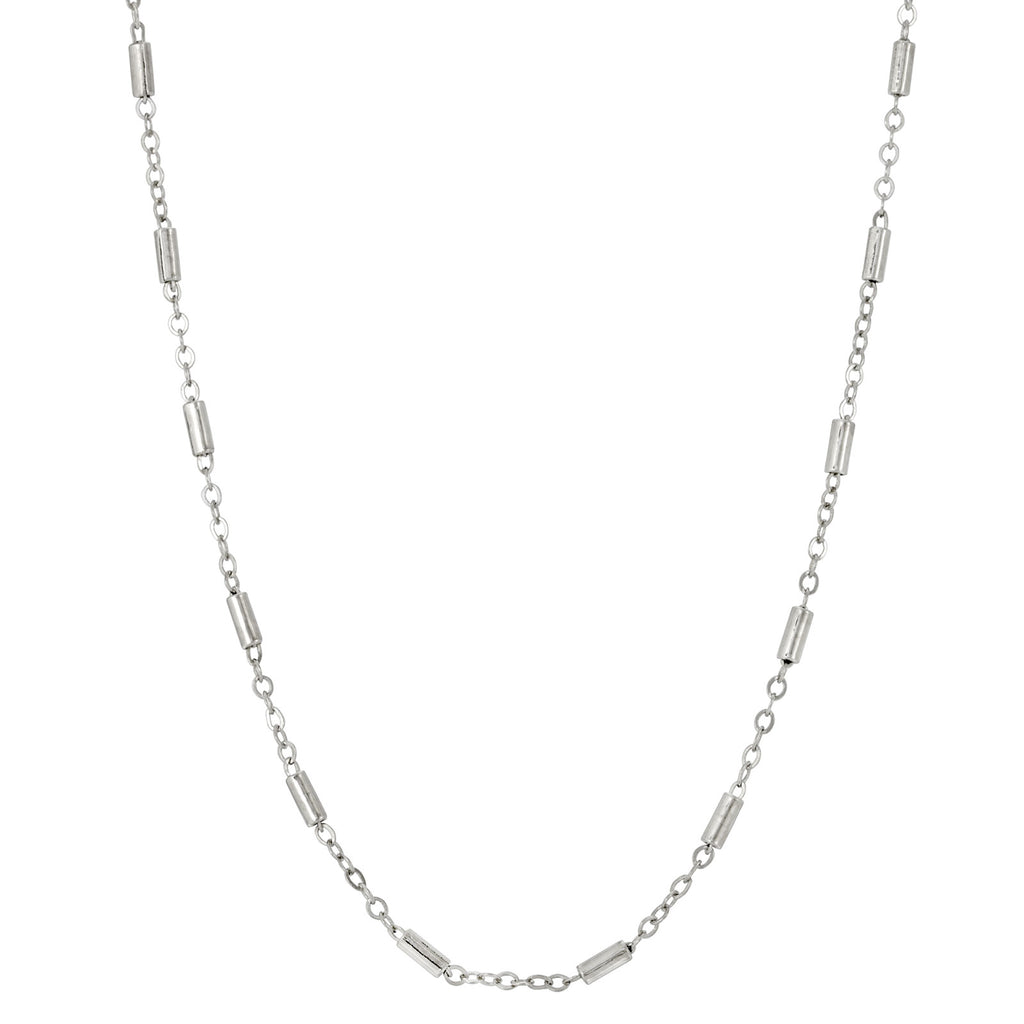 Tube Link Chain Necklace 16 Inch