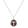 1928 Jewelry Round Red Stone Spider Pendant Necklace 16
