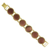 1928 Jewelry Goldstone Gemstone  Link Bracelet
