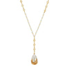 1928 Jewelry Large Faux Pearl Teardrop Y Pendant Necklace 20