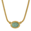 1928 Jewelry Eternal Elegance Oval Gemstone Collar Necklace 16