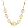 1928 Jewelry Multi Round Faux Seeded Ball Necklace 16