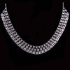 1928 Jewelry Round 3 Row Vintage Austrian Crystal Necklace 16