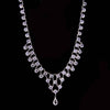 1928 Jewelry Tear Drop Austrian Crystal Necklace 15