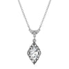 1928 Jewelry Navette Crystal Antiqued Drop Necklace 16