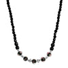 1928 Jewelry Black Floral Beaded Necklace 15