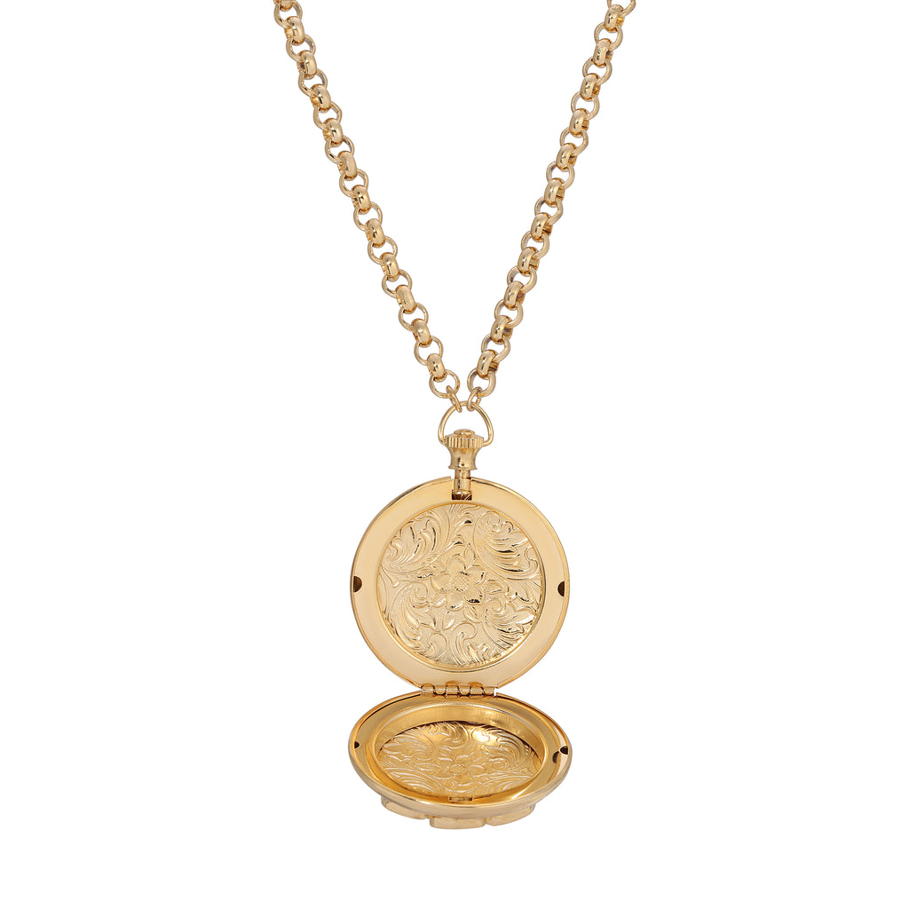 1928 jewelry deco lux crystal pocket watch locket 28