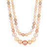 1928 Jewelry Rosabella Multicolor Double Faux Pearl Strand Necklace 18