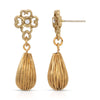 1928 Jewelry Clover Crystal Post Teardrop Earrings