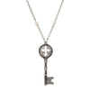 Symbols Of Faith Budded Cross Key Pendant Faux Pearl Accent Necklace 28