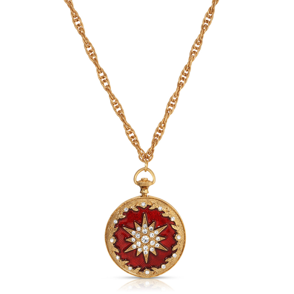 symbols of faith starburst crystal enamel round locket pendant necklace 28