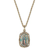 Symbols Of Faith Lady Of Guadalupe Medallion Pendant Necklace 24