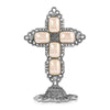 Symbols Of Faith Octagon Stone Cross Tabletop Stand