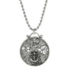 Symbols Of Faith Cross Dove Fish And Anchor Round Medallion Pendant Necklace 22