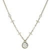 Symbols Of Faith Cross & Round Crystal Accent Pendant Necklace 16