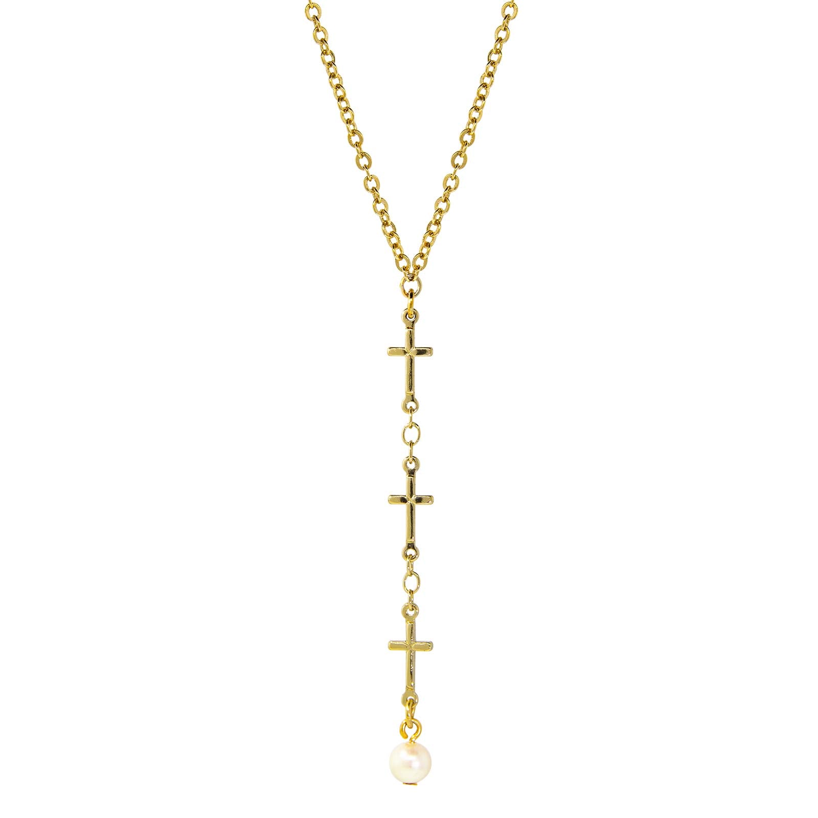 My Saint My Hero Faithful Light Three Cross Keychain Necklace,Three Crosses  for Men Jewelry Religion Necklace (Zipper Pull) | Amazon.com