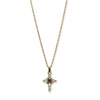 Symbols Of Faith Crystal Cross Pendant Necklace 16