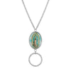 Symbols Of Faith Lady of Guadalupe Badge & Eyeglass Holder Chain Necklace 28