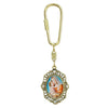 Symbols Of Faith Oval Madonna and Child Oval Carabiner Key Chain