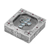 Symbols Of Faith Austrian Channel Crystal Cross And Leaf Pewter Rosary Box