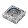 Symbols Of Faith Pewter Sapphire Blue Austrian Crystal Crucifix Rosary Box