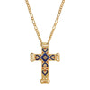 Symbols Of Faith Antigua Enamel Cross & Heart Pendant Necklace 28
