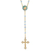 Symbols Of Faith Glass Beaded Hand Enamel Madonna and Child Decal Rosary